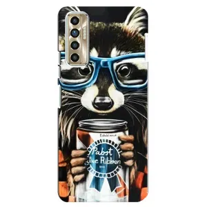 Силіконовий Чохол з Энотами на TECNO Camon 17P (CG7n) (Єнот в окулярах)