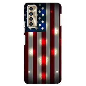 Чехол Флаг USA для TECNO Camon 17P (CG7n) (Флаг США 2)