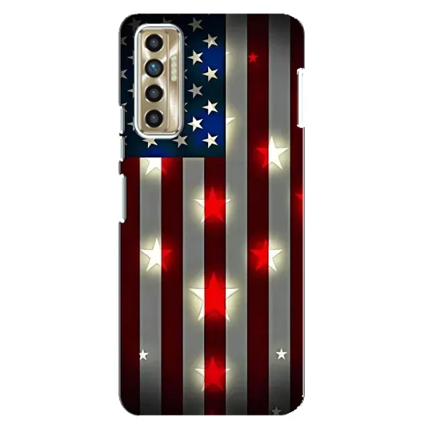 Чехол с рисунком «Флаг США 2» для TECNO Camon 17P (CG7n) Чехол с рисунком «Флаг США 2» для TECNO Camon 17P (CG7n)