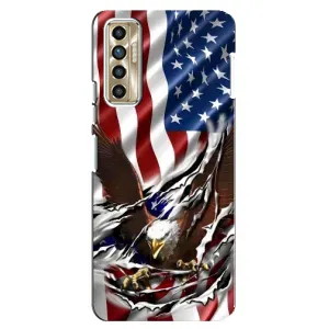 Чехол Флаг USA для TECNO Camon 17P (CG7n) (Флаг USA)