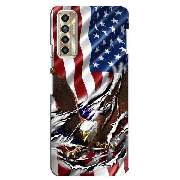 Чехол с рисунком «Флаг USA» для TECNO Camon 17P (CG7n) Чехол с рисунком «Флаг USA» для TECNO Camon 17P (CG7n)