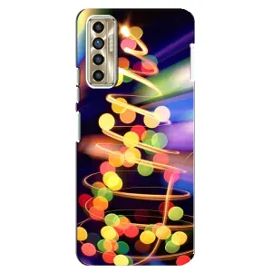 Чехол Новогодняя Елка на TECNO Camon 17P (CG7n) (Гирлянды)