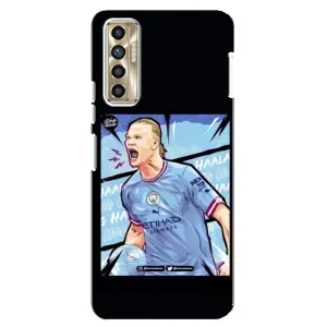 Чехлы с принтом для TECNO Camon 17P (CG7n) Футболист (гол Эрлинг Холланд)