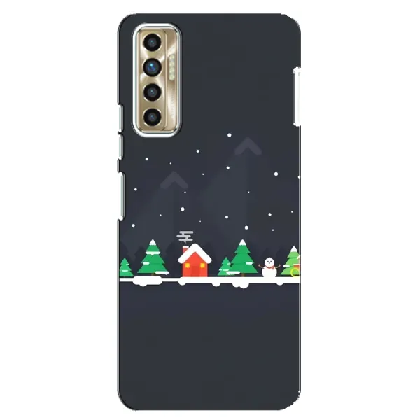 Чехол с рисунком «Город зимний» для TECNO Camon 17P (CG7n) Чехол с рисунком «Город зимний» для TECNO Camon 17P (CG7n)