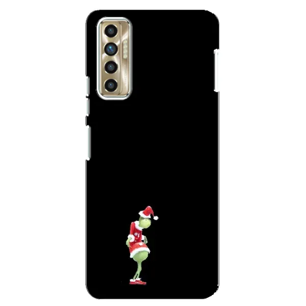 Чехол с рисунком «Гринч на чорном» для TECNO Camon 17P (CG7n) Чехол с рисунком «Гринч на чорном» для TECNO Camon 17P (CG7n)