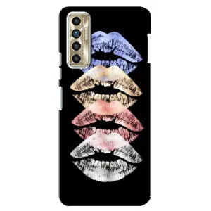 Чехол Стильные девушки на TECNO Camon 17P (CG7n) (Губы)
