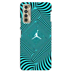 Силиконовый Чехол Nike Air Jordan на Техно Камон 17п (Jordan)