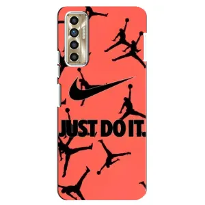 Силиконовый Чехол Nike Air Jordan на Техно Камон 17п (Just Do It)