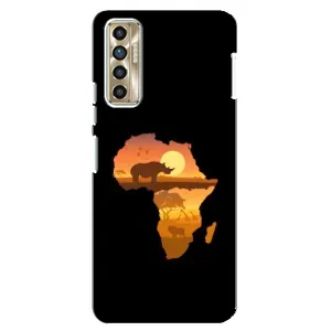 Літній Чохол на TECNO Camon 17P (CG7n) (Карта)