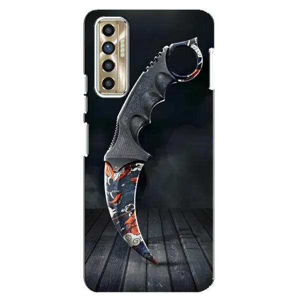 Чехол с рисунком «Кинжал КС ГО» для TECNO Camon 17P (CG7n) Чехол с рисунком «Кинжал КС ГО» для TECNO Camon 17P (CG7n)