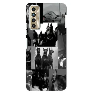 Чехол ДОБЕРМАН для TECNO Camon 17P (CG7n) (Коллаж Доберман)