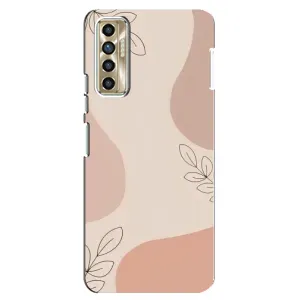 Чохол квітковий дизайн для TECNO Camon 17P (CG7n) (Кориневий фон)