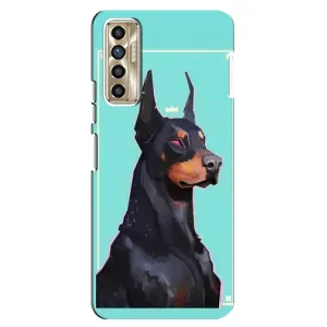 Чехол ДОБЕРМАН для TECNO Camon 17P (CG7n) (Король доберман)
