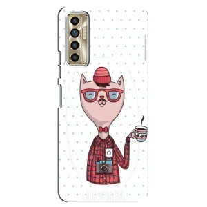Чехол на тематику: Коты для TECNO Camon 17P (CG7n) (Кот аристократ)