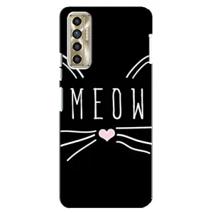 Бампер с изображением Котиков для Техно Камон 17п (КОТИК MEOW)