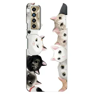 Силиконовый чехол с котиком для TECNO Camon 17P (CG7n) (Коты)