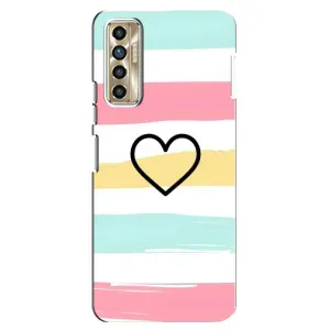 Чехлы с тематикой "Маленькие Сердечки" на TECNO Camon 17P (CG7n) (Красивое сердечко)
