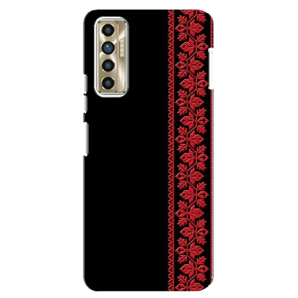 Чехол с рисунком «Красная Вышиванка» для TECNO Camon 17P (CG7n) Чехол с рисунком «Красная Вышиванка» для TECNO Camon 17P (CG7n)