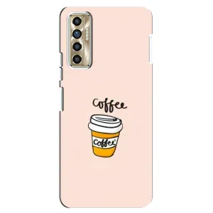 Чехол с изображением вкусной еды для TECNO Camon 17P (CG7n) (Кружка кофе)