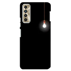 Чехол с картинками на черном фоне для TECNO Camon 17P (CG7n) (Лампочка)