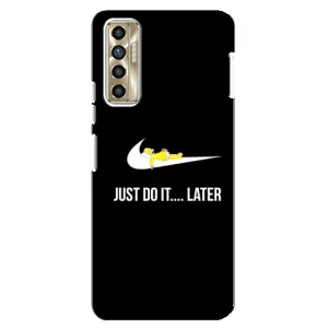 Силиконовый Чехол на TECNO Camon 17P (CG7n) с картинкой Nike (Later)