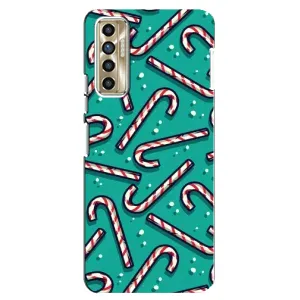 Силиконовый бампер на рождество для TECNO Camon 17P (CG7n) (Леденцы)