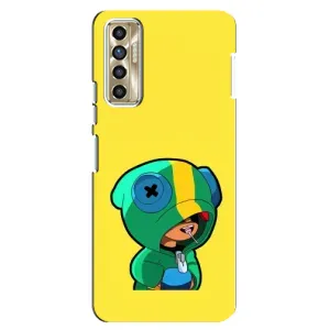 Чехол Бравл Старс для TECNO Camon 17P (CG7n) (Леон (LEON))