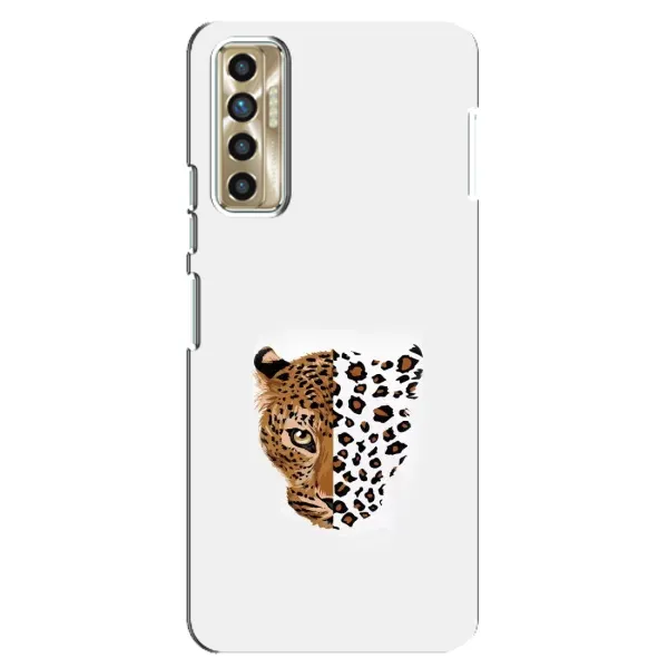 Чехол с рисунком «Леопард на белом» для TECNO Camon 17P (CG7n) Чехол с рисунком «Леопард на белом» для TECNO Camon 17P (CG7n)