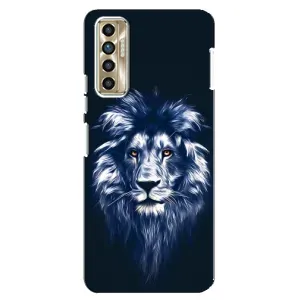 Чохол з картинкою на TECNO Camon 17P (CG7n) (Лев – синій)