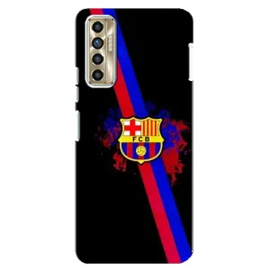 Чехол для TECNO Camon 17P (CG7n) (Барселона) (Лого Барсы)