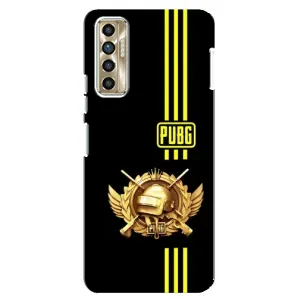 Чохол (TPU) з картинкою "Лого Пабг" на Техно Камон 17п (Логотип PUPG)
