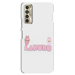 Чехол с принтом Лабубу для TECNO Camon 17P (CG7n) (Логотип Лабубу)