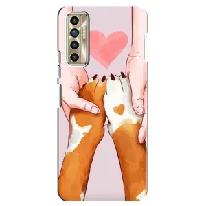 Чехол (ТПУ) Милые собачки для TECNO Camon 17P (CG7n) (Любовь к собакам)