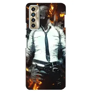 Чохол з картинкою "Герой Pubg" на TECNO Camon 17P (CG7n) (Man Пубг)