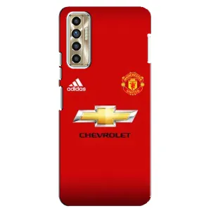 Силиконовые Чехлы принт Футбол на TECNO Camon 17P (CG7n) (Man United)
