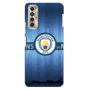 Силиконовые Чехлы принт Футбол на TECNO Camon 17P (CG7n) (ManCity)