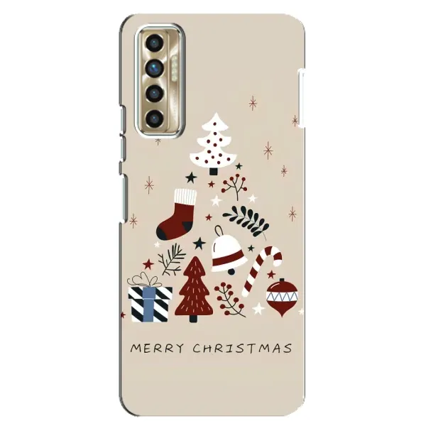 Чехол с рисунком «Merry Christmas» для TECNO Camon 17P (CG7n) Чехол с рисунком «Merry Christmas» для TECNO Camon 17P (CG7n)