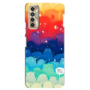 Силиконовый чехол с котиком для TECNO Camon 17P (CG7n) (Mew)