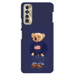 Чехлы Мишка Тедди для Техно Камон 17п (Мишка USA)