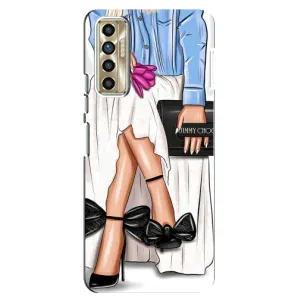 Силиконовый Чехол на TECNO Camon 17P (CG7n) с картинкой Стильных Девушек
