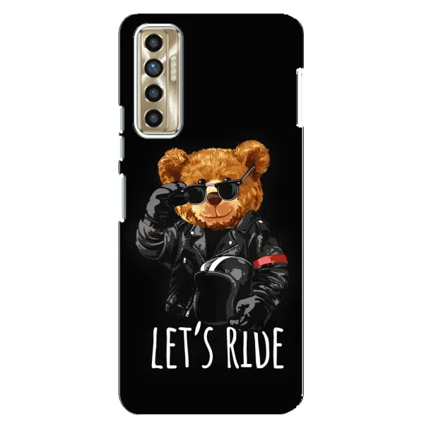 Чехол с рисунком «Модный Мишка» для TECNO Camon 17P (CG7n) Чехол с рисунком «Модный Мишка» для TECNO Camon 17P (CG7n)