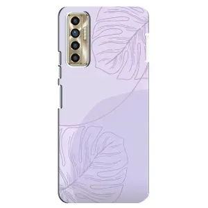 Чохол квітковий дизайн для TECNO Camon 17P (CG7n) (Монстера фіолетова)