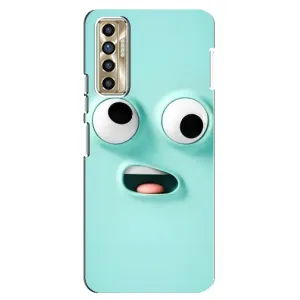 Силиконовые Чехлы (смешные стикеры) для TECNO Camon 17P (CG7n) (Забавное мятное лицо)