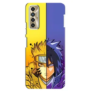 Купить Чехлы на телефон с принтом Anime для TECNO Camon 17P (CG7n) (Naruto Vs Sasuke)