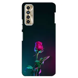 Чохли з принтом Троянд для TECNO Camon 17P (CG7n) (Нічна троянда)