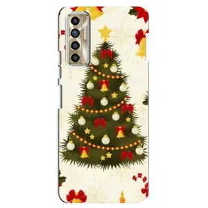 Чехол Новогодняя Елка на TECNO Camon 17P (CG7n) (Новогодний принт)