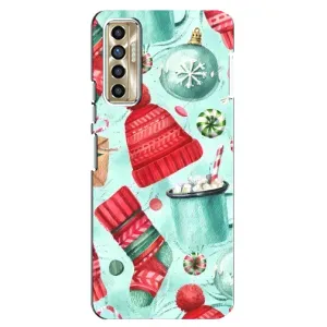 Чехол Санта Клаус для TECNO Camon 17P (CG7n) (Одежда)