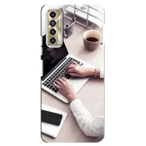 Силиконовый бампер (Работники) на TECNO Camon 17P (CG7n) (Офисный работник)