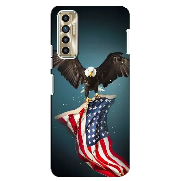 Чехол с рисунком «Орел и флаг» для TECNO Camon 17P (CG7n) Чехол с рисунком «Орел и флаг» для TECNO Camon 17P (CG7n)