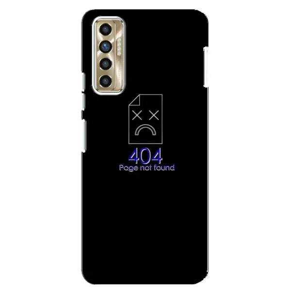Чехол с рисунком «Ошибка 404» для TECNO Camon 17P (CG7n) Чехол с рисунком «Ошибка 404» для TECNO Camon 17P (CG7n)